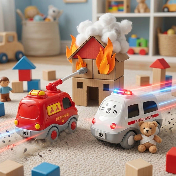 Pretend Play With Toy Vehicles: Rescue Adventures For Little Heroes