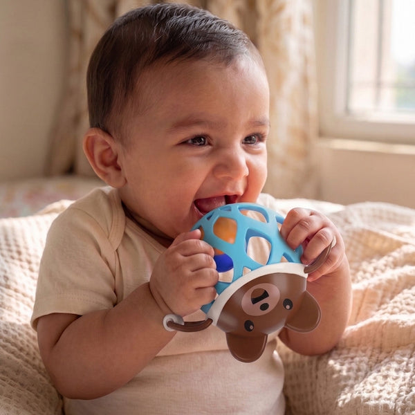 Teething Baby? How A Rattle Teether Can Help Calm Little Gums