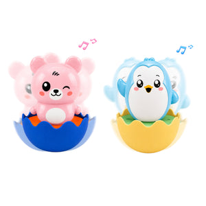 Combo of 2 - Pastel Blue Penguin & Pastel Pink Bear