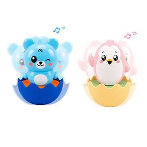 Combo of 2 - Pastel Pink Penguin & Pastel Blue Bear